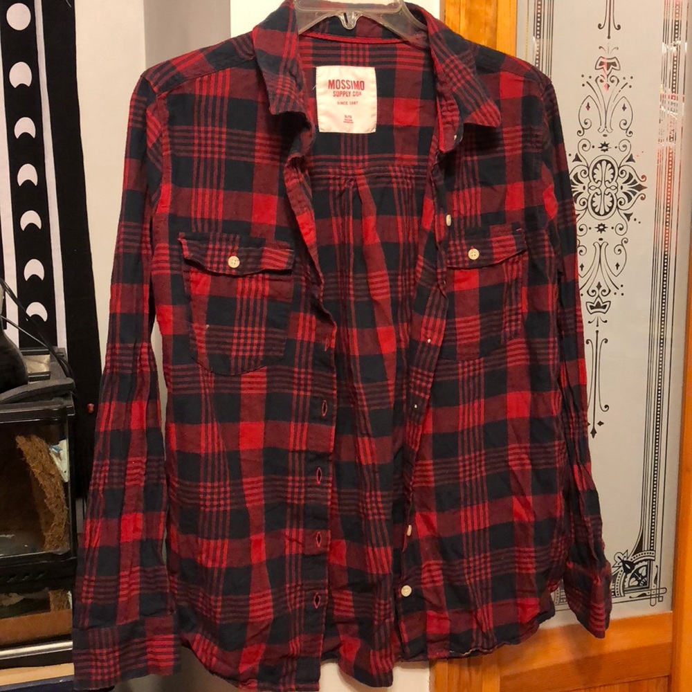 Red Flannel Top